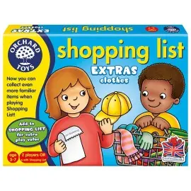 Joc educativ in limba engleza Lista de cumparaturi Haine