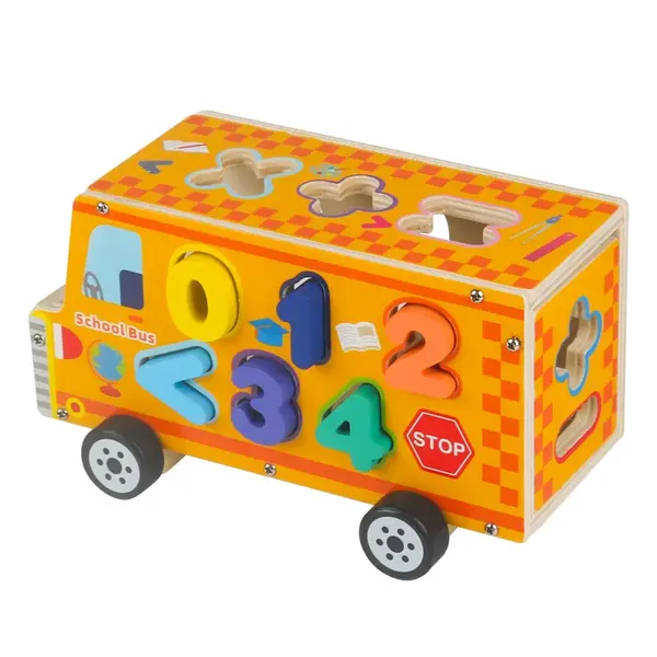 Joc educativ Invata numerele - camion sortator 3 ani+