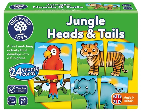 Joc educativ Jungla JUNGLE HEADS TAILS