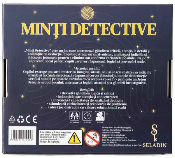 Joc educativ - Minti detective | Seladin