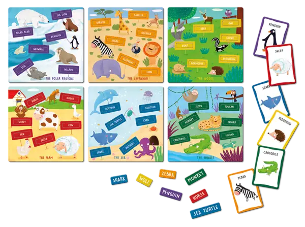 Joc educativ - Montessori - I Speak English | Ludattica