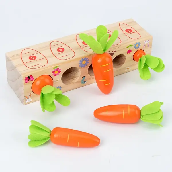 Joc educativ Montessori - Numaram morcovii (Counting Carrots)