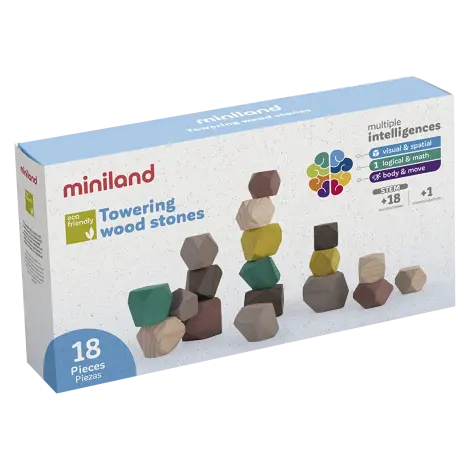 Joc educativ pentru dezvoltarea motricitatii Wood Stones