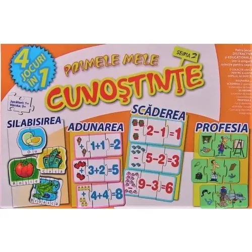 Joc educativ Primele mele cunostinte,seria 2,4 Jocuri in 1 pentru copii