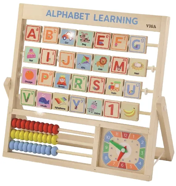 Joc educativ Viga Toys - Scrisori și abac