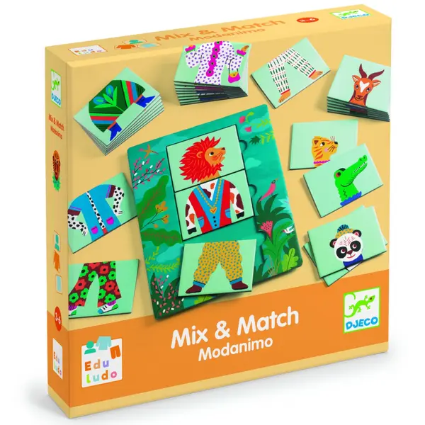 Joc Eduludo Mix Match Modanimo, Djeco