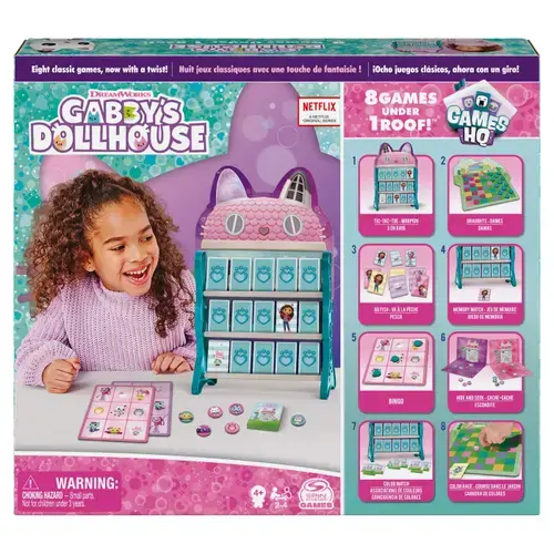 Joc Gabby's Dollhouse Games HQ, 8 in 1