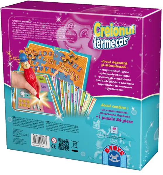 Joc interactiv - Creionul fermecat - Sa invatam alfabetul si numerele | D-Toys