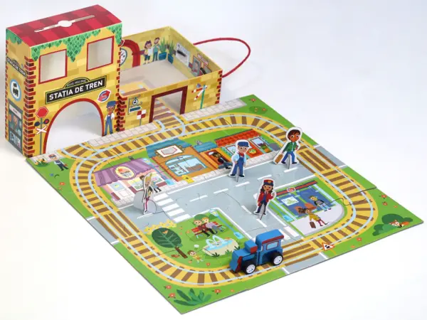 Joc interactiv - Micul meu oras: Statia de tren | Mimorello