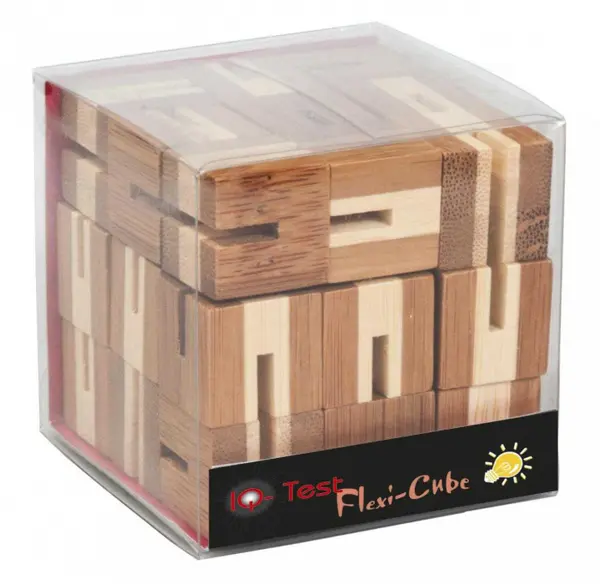 Joc logic puzzle 3D din bambus Flexi-cub