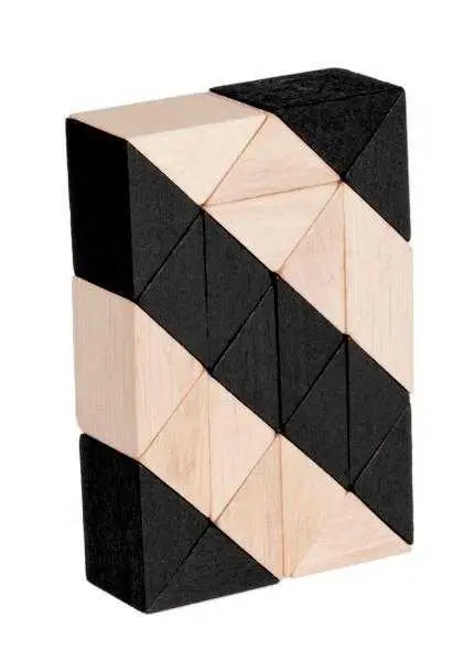 Joc logic, sarpe natur-negru 9 cm