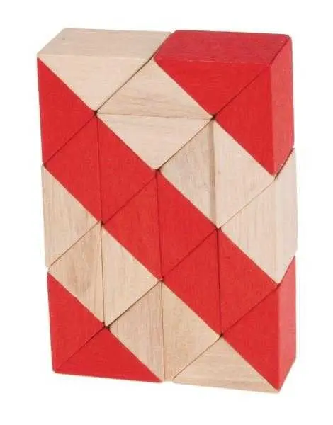 Joc logic, sarpe natur-rosu 9 cm