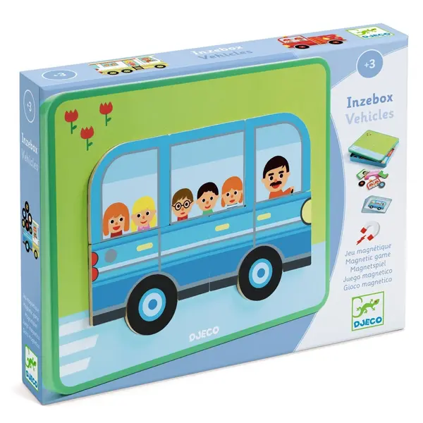 Joc magnetic cu Vehicule, Djeco