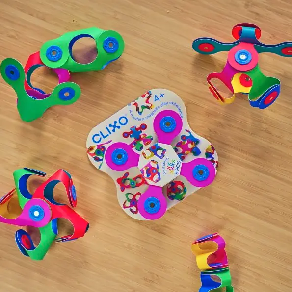 Joc magnetic de constructie 9 piese - Tiny & Mighty | Clixo