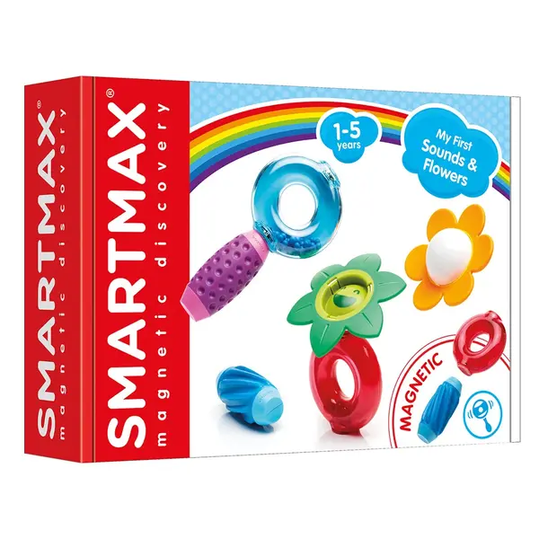 Joc magnetic, Smart Max, Primele mele sunete si flori, 6 piese