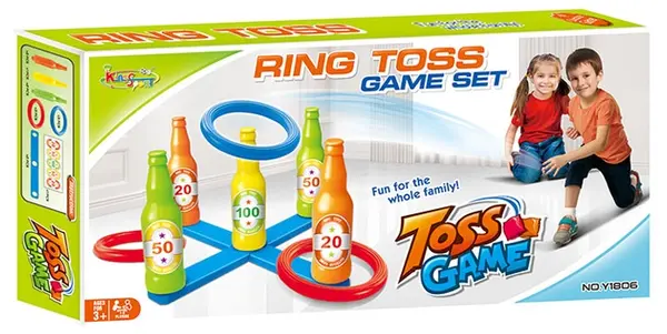 Joc pentru copii Raya Toys - Toss Game, Sticle și Inele