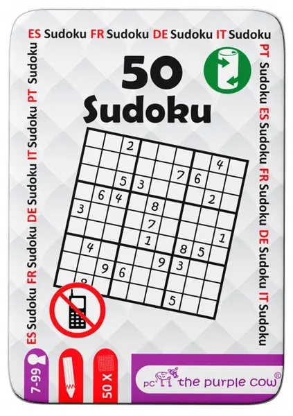 Joc pentru copii The Purple Cow - 50 jocuri Sudoku