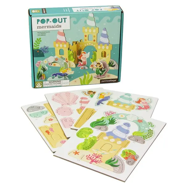 Joc Pop Out - Castelul sirenelor | Petit Collage