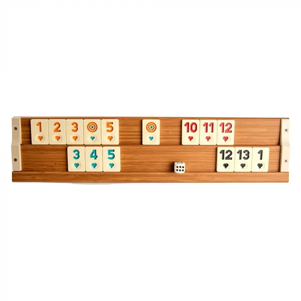 Joc remi rummy din lemn DELUXE - Desigilat