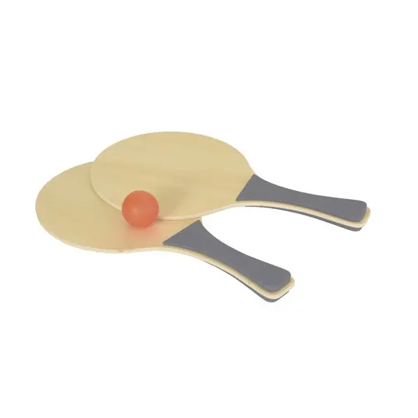 Joc tenis de plaja pentru copii si adulti din lemn,+5 ani