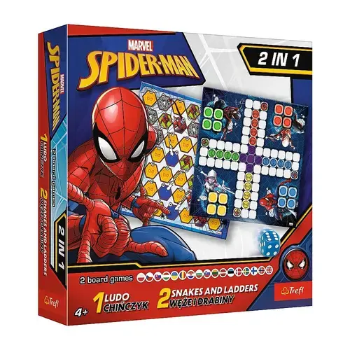 Joc Trefl 2in 1 - Spider-Man: Ludo/Serpi si scari