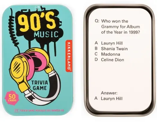 Joc trivia - 90's Music | Kikkerland