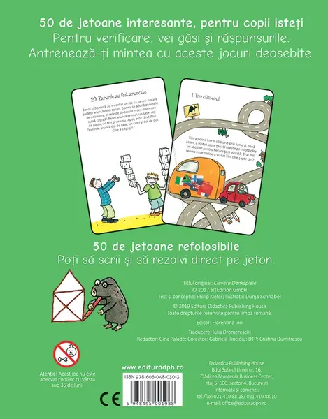 Jocuri de inteligenta - 50 de jetoane | Philip Kiefer