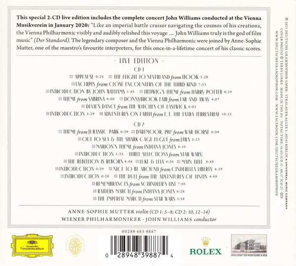 John Williams in Vienna (Live Edition) | Wiener Philharmoniker, John Williams, Anne-Sophie Mutter