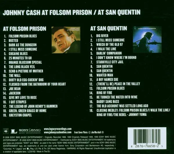 Johnny Cash At Folsom Prison / At San Quentin | Johnny Cash
