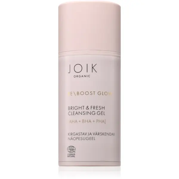 JOIK Organic Re-Boost Glow gel de curatare racoritor cu efect de exfoliere 100 ml