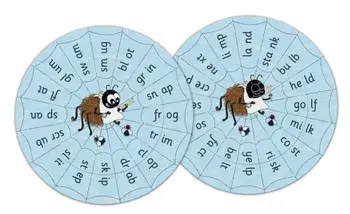 Jolly Phonics Blends Wheels. in Print Letters/Sara Wernham