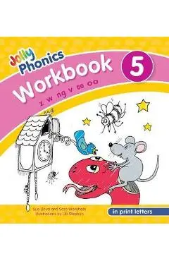 Jolly Phonics Workbook 5: In Print Letters (American English Edition) - Sue Lloyd
