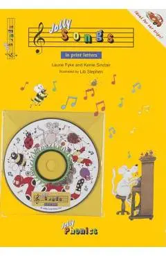 Jolly Songs: Book & CD in Print Letters (American English Edition) - Laurie Fyke
