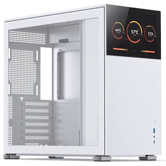 JONSBO Carcasa PC Jonsbo D41, ATX, mATX, sticla securizata, Alb