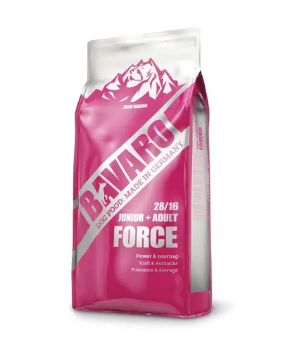 JOSERA Bavaro Force Junior Adult 28/16 2x18 kg hrană câini junior și câini adulți cu activitate fizică ridicată