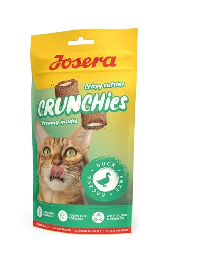 JOSERA Crunchies Duck 60 g gustari crocante cu rata pentru pisici, fara cereale