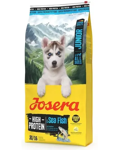 JOSERA High Protein Junior Sea Fish 12,5kg hrană pentru căței, cu pește oceanic și somon