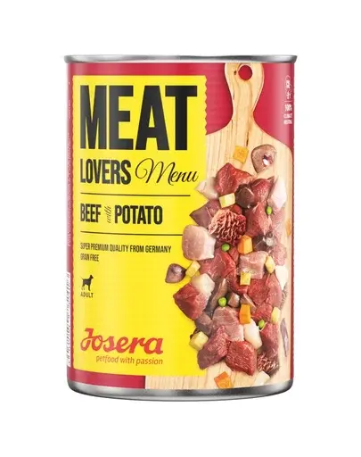 JOSERA Meatlovers Menu hrana umeda pentru caini, vita si cartofi 400 g