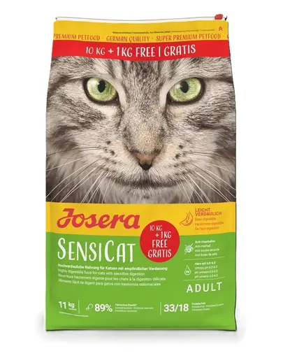 JOSERA SensiCat hrană pisici sensibile 10 kg + 1kg gratis