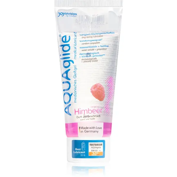 JoyDivision AQUAglide gel lubrifiant cu aromă Raspberry 100 ml