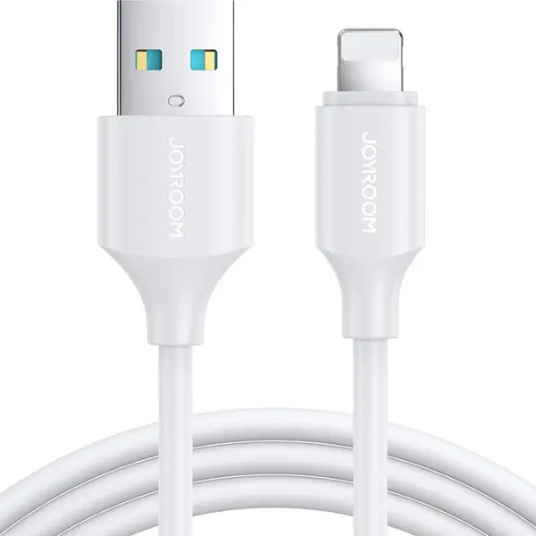 JOYROOM Cablu date si incarcare Joyroom USB-Lightning, 2.4A 1m, Alb