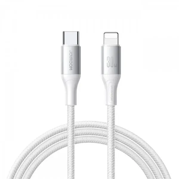 JOYROOM Cablu Date si Incarcare USB-C - Lightning Joyroom S-A28 Flash, 30W, 2m, Alb
