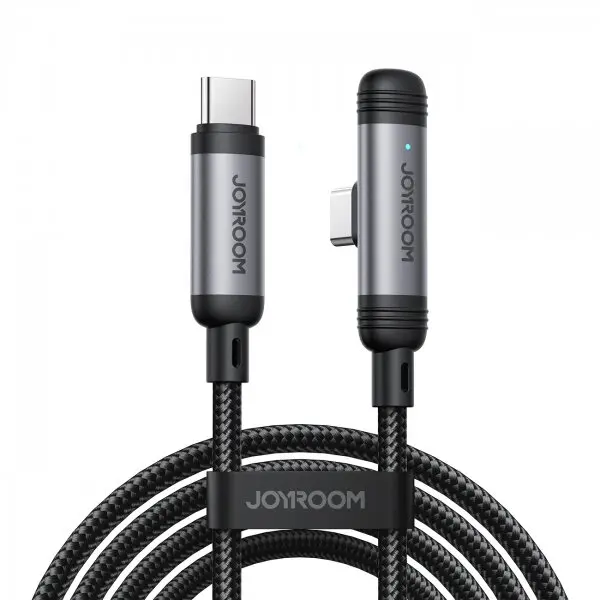JOYROOM Cablu Date si Incarcare USB-C - USB-C Joyroom S-A56 EnjoyX Angled, 60W, 1.2m, Negru