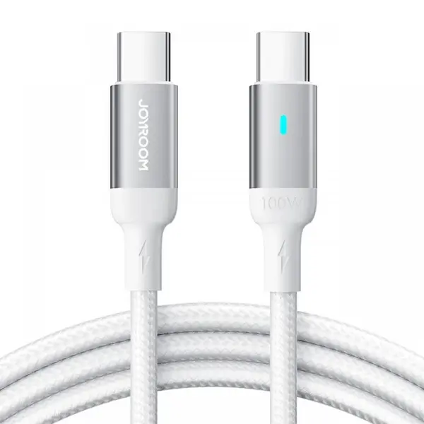 Joyroom Cablu Type-C la Type-C Fast Charging ,100 W, 1,2m Alb