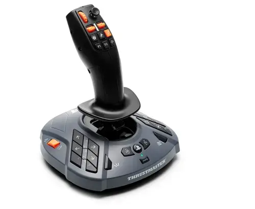 Joystick Thrustmaster SimTask FarmStick P, Multifunctional pentru Farming Simulator, PlayStation (Negru)