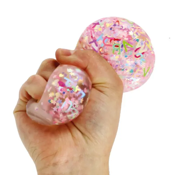 Jucarie antistres - Alphabet Glitter Ball | Keycraft