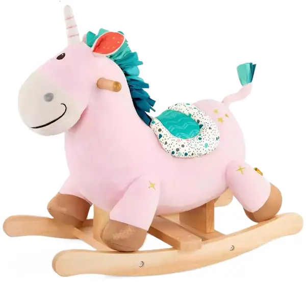 Jucărie balansoar Battat - Unicorn roz