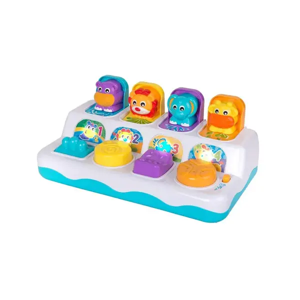 Jucarie bebelusi cu lumini si sunete PlayGro Pop Up Animals