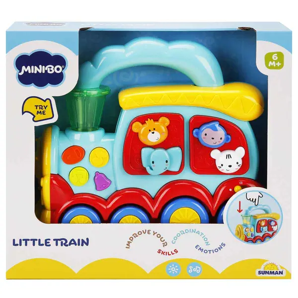 Jucarie bebelusi, Minibo, Trenulet cu animale
