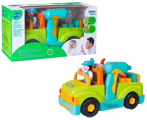 Jucarie - Camionul plin cu scule al micului mecanic - Hola